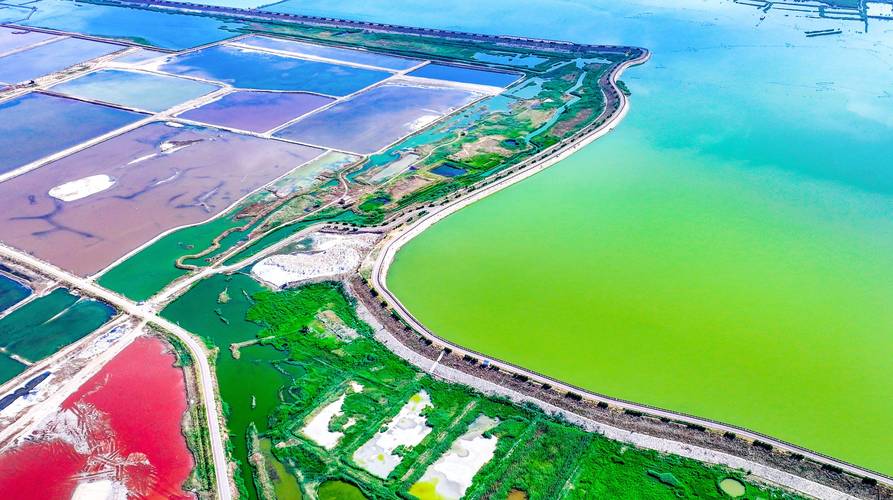 山西运城市盐湖区景点(山西运城盐湖再现斑斓美景)