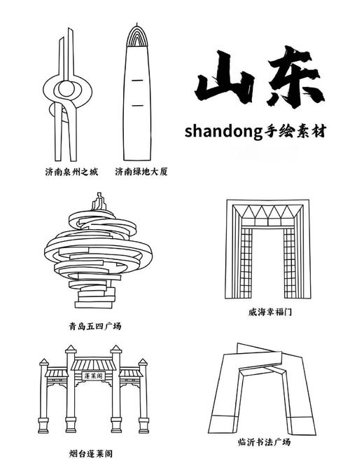 高清山东旅游景点图片大全图片(山东景点图片手绘)