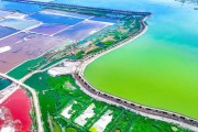 山西运城市盐湖区景点(山西运城盐湖再现斑斓美景)