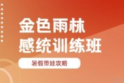 暑假让孩子动起来 金色雨林感统训练有办法！