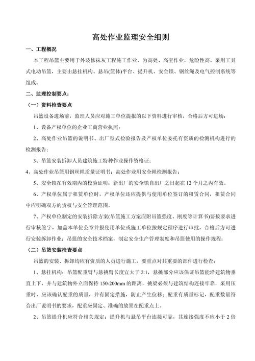 安全监理专项实施细则